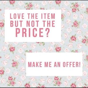 All offers welcome, let’s bargain! ❤️